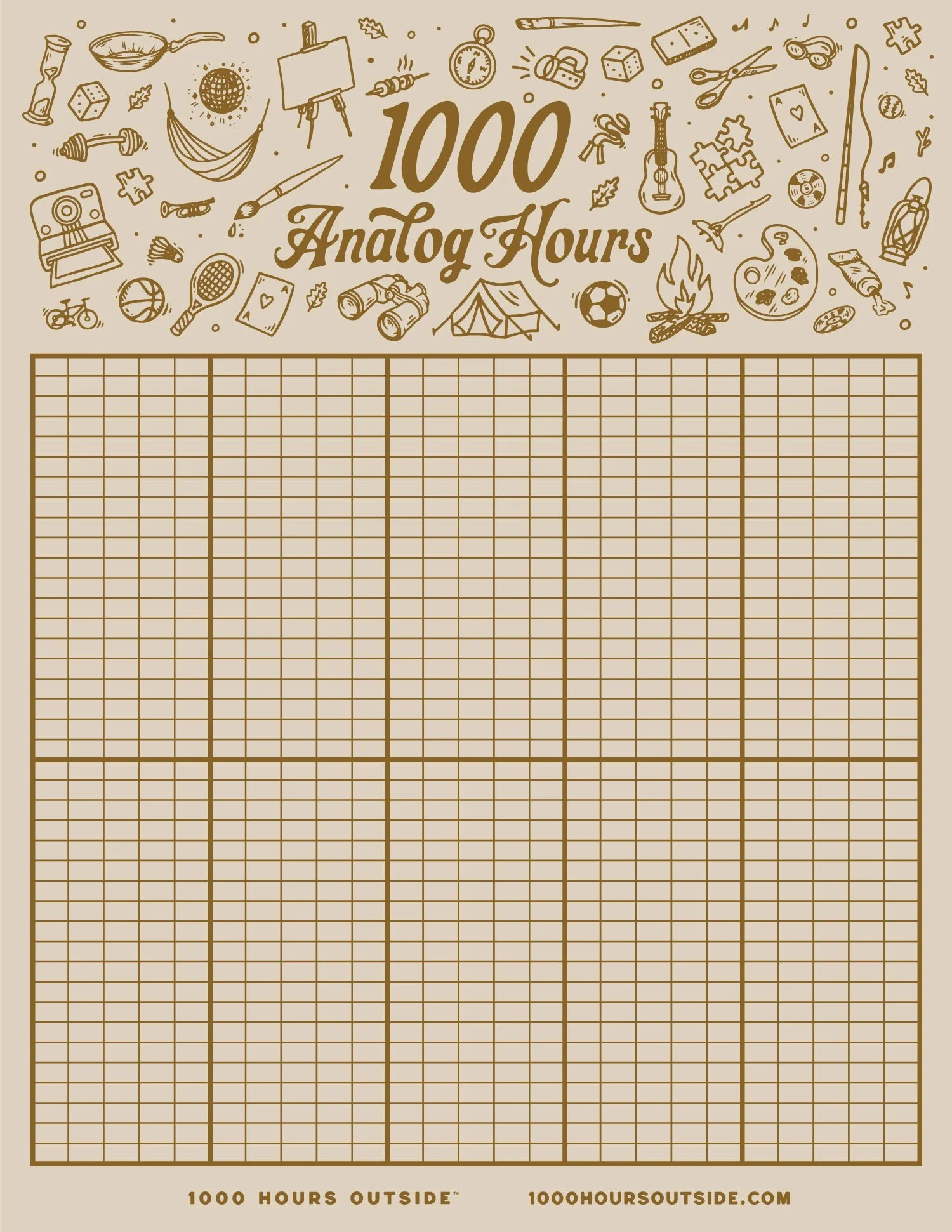 ten year tracker | track your progress — 1000 hours outside